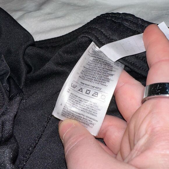 Adidas Women’s Black White Stripe Jogger Track Pants Large EUC - Picture 8 of 13